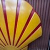 Authentic 1970s American Shell Illuminated Sign Face - Image 3