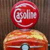 1958 Signal Gasoline American gas pump with original patina. - Image 2