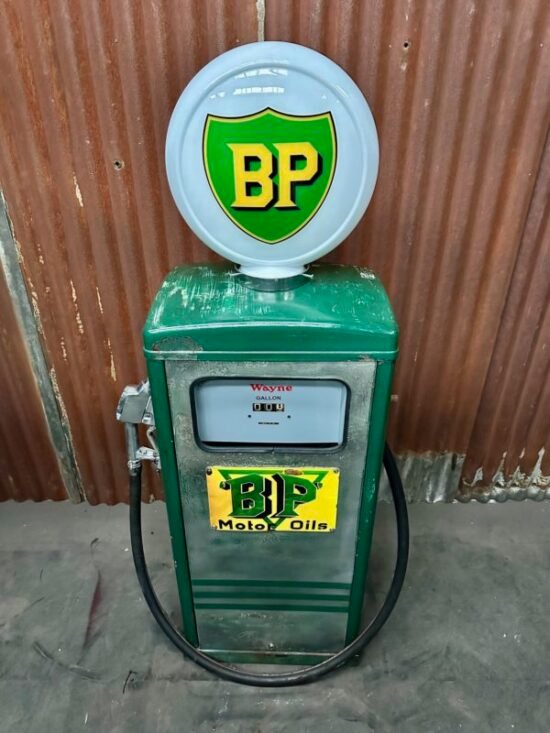Vintage American BP Gas Pump.