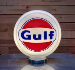 Gulf Gas Pump Globe 40cm in museum quality