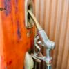 American Indian Gasoline gas pump with original patina - Image 4