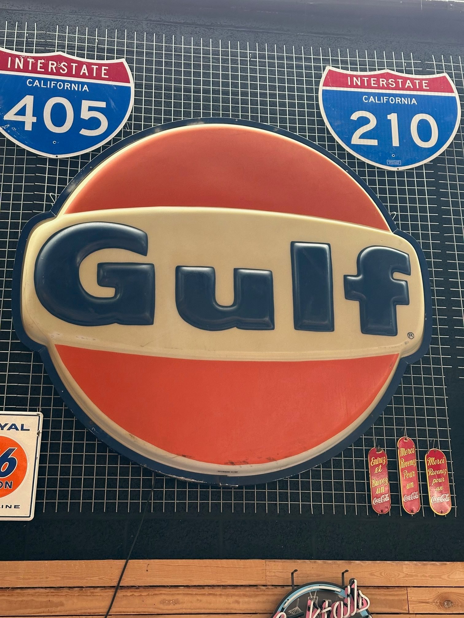 Authentic American Gulf 2 meter illuminated sign. - Image 4