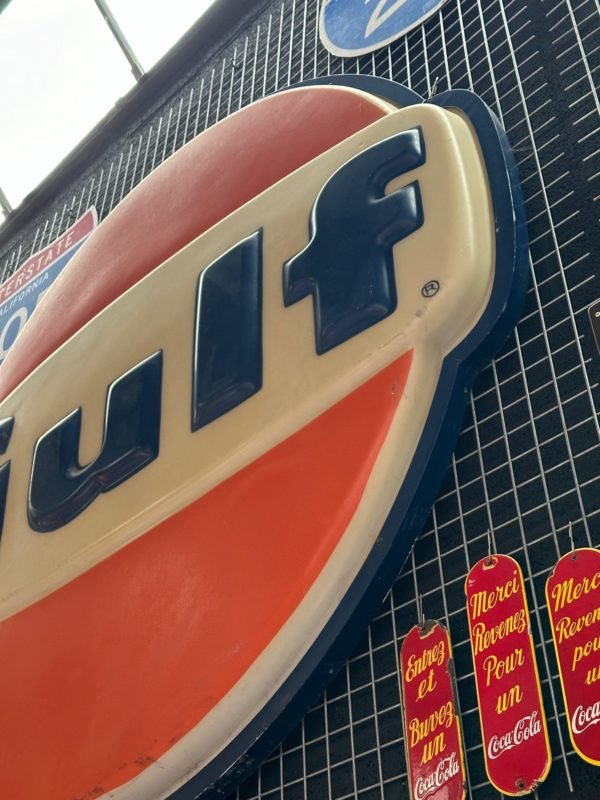 Authentic American Gulf 2 meter illuminated sign. - Image 3