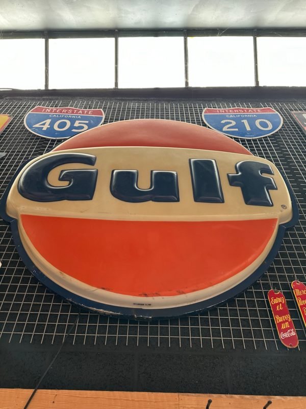 Authentic American Gulf 2 meter illuminated sign. - Image 2