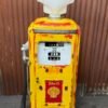 Shell American gas pump from 1955 with original patina