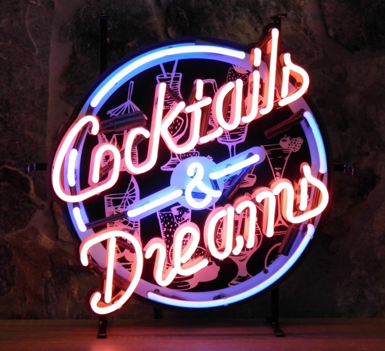 Cocktail & Dreams Neon sign 65cm