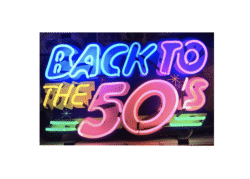 Neon sign Back To The Fifties 70 x 42 cm